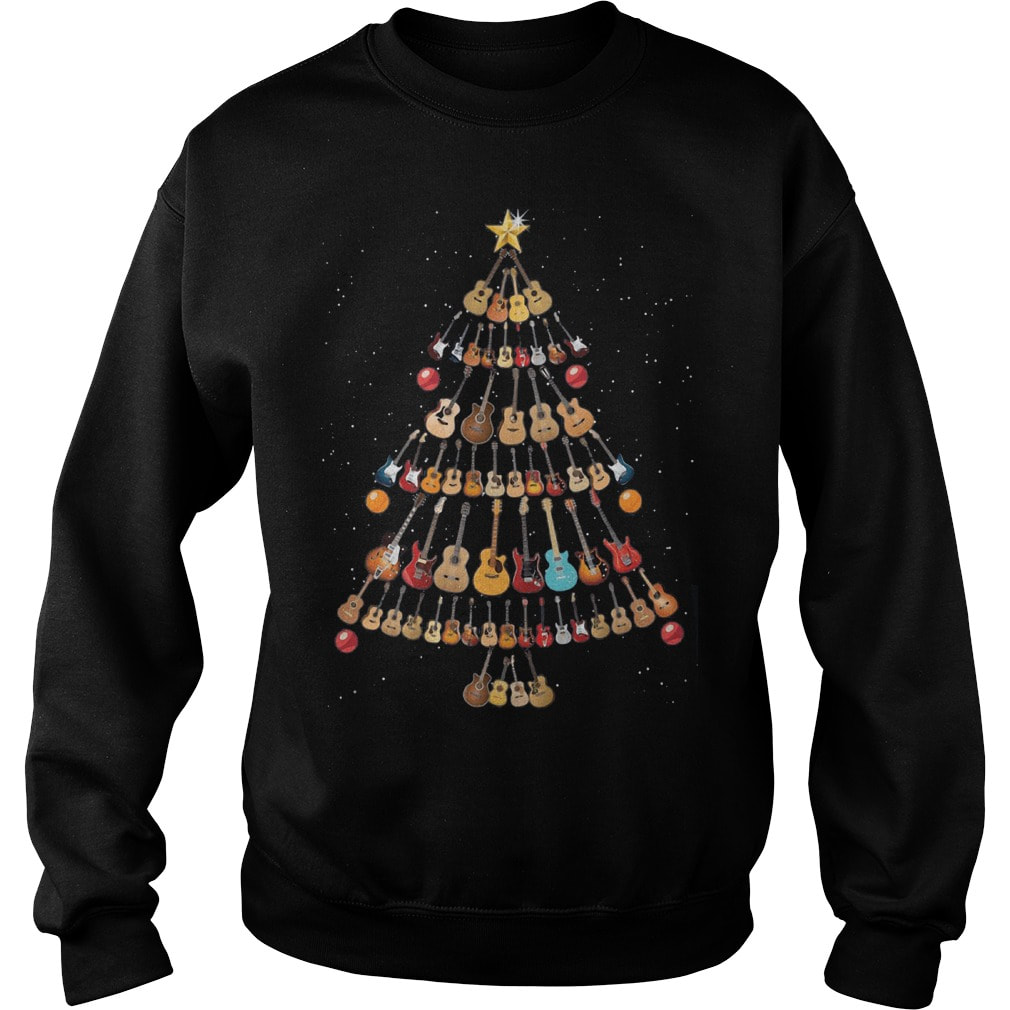 Guitar Christmas Tree Sweater